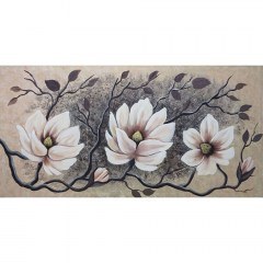 Canvas Painting Magnolias 15-00-23580 115x55cm Multi Marhome