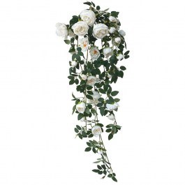 Artificial Hanging Plant Buttercups 00-00-23324-1 100cm Green-White Marhome GREEN-WHITE