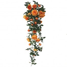 Artificial Hanging Plant Buttercups 00-00-23324-4 100cm Green-Orange Marhome GREEN-ORANGE
