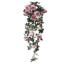 Artificial Hanging Plant Buttercups 00-00-23324-3 100cm Green-Pink Marhome GREEN-PINK