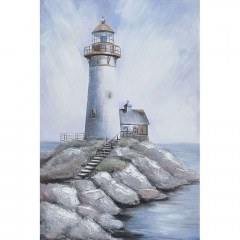 Πίνακας Καμβάς Φάρος 15-00-94001 80x120cm Multi Marhome