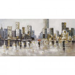 Canvas Painting Couple In Square 15-00-23566 120x60cm Multi Marhome