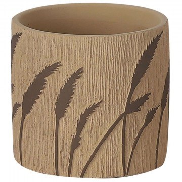 Pot Embossed Stachia 06-00-24535 D22,5x20,5cm Terracotta-Brown Marhome