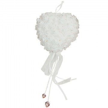 Κρεμαστά Τριαντάφυλλα Καρδιά 00-00-7275-18 18cm White Marhome
