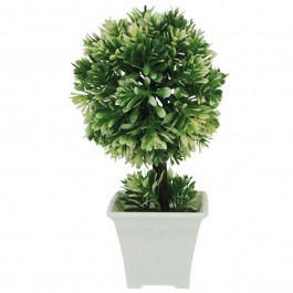 Τεχνητό Φυτό Σε Κασπώ 00-00-19323-3 12x22cm Green-White Marhome GREEN-WHITE