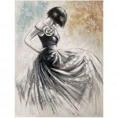 Πίνακας Καμβάς Κοπέλα 15-00-23556 60x80cm Multi Marhome