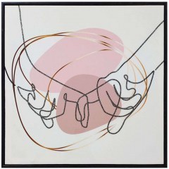 Canvas Painting Fingers 15-00-23574 60x60cm Multi Marhome