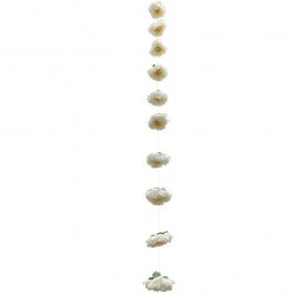 Artificial Peony Garland 00-23838-10-2 D11x180cm Ecru Marhome ECRU
