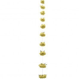 Artificial Peony Garland 00-23838-10-3 D11x180cm Yellow Marhome YELLOW