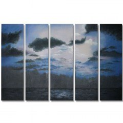 Canvas Painting Sea - Sky (Set 5Pcs) F-10215 100x60cm Multi Marhome