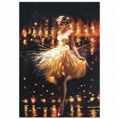 Canvas Painting Ballerina Shines In The Lights 16-30093 70x100cm Multi Marhome
