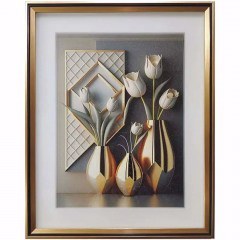 Κάδρο 3D Βάζα 16-50012 41x51cm Multi Marhome