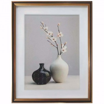 Frame 3D Vases With Flowers 16-50017 41x51cm Multi Marhome