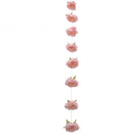 Artificial Peony Garland 00-23838-20-4 22x180cm Pink Marhome PINK