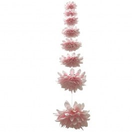 Artificial Dahlia Garland 00-23861-20-4 D22x180cm Pink Marhome PINK
