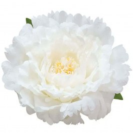 Artificial Hanging Peony 00-23860-30-2 D28cm White Marhome WHITE