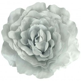 Artificial Hanging Rose Βελούδο 00-23849-50-4 D55x20cm Silver Marhome SILVER