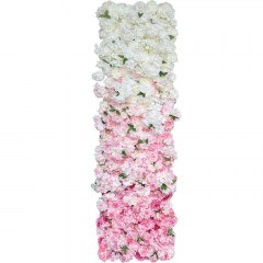 Συνθετικό Διακοσμητικό Πάνελ Φυλλωσιάς Κρεμαστό 01-90001-0 50x200cm White-Pink Marhome