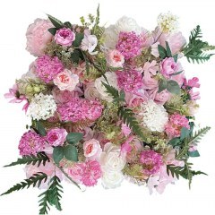 Συνθετικό Διακοσμητικό Πάνελ Φυλλωσιάς Κρεμαστό 01-90006-2 50x50cm Multi Marhome