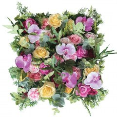 Synthetic Decorative Hanging Foliage Panel 01-90007-2 50x50cm Multi Marhome