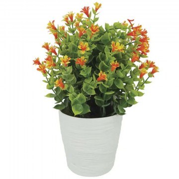 Τεχνητό Φυτό Σε Κασπώ Ευκάλυπτος 04-21712-2 Φ11x27cm Green-Orange Marhome