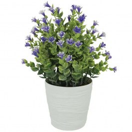 Τεχνητό Φυτό Σε Κασπώ Ευκάλυπτος 04-21712-3 Φ11x27cm Green-Purple Marhome PURPLE-GREEN