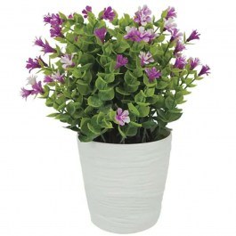 Τεχνητό Φυτό Σε Κασπώ Ευκάλυπτος 04-21712-4 Φ11x27cm Green-Lilac Marhome GREEN-LILA