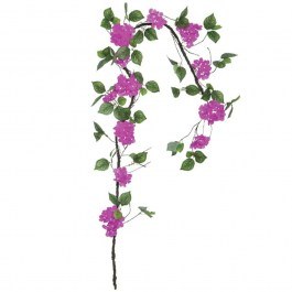 Artificial Garland Hydrangea 00-40006-5 240cm Green-Purple Marhome PURPLE-GREEN