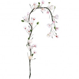 Artificial Garland Magnolia 00-40008-1 240cm Multi-White Marhome MULTI-WHITE