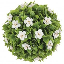 Τεχνητό Φυτό Θάμνος Με Λουλούδια 01-70038-7 Φ38cm Green-White Marhome GREEN-WHITE