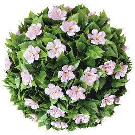 Τεχνητό Φυτό Θάμνος Με Λουλούδια 01-70038-6 Φ38cm Green-Pink Marhome GREEN-PINK