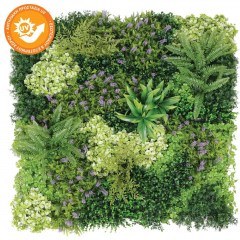 Synthetic Decorative Foliage Panel Synthesis 01-80051-6 100x100cm Multi-Green Marhome