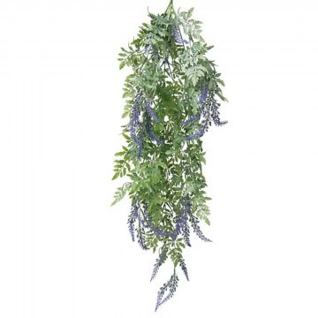 Τεχνητό Κρεμαστό Φυτό Λεβάντα 00-20416 44x80cm Green-Lilac Marhome
