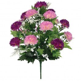 Τεχνητό Μπουκέτο Χρυσάνθεμο 00-16229-1 Φ36x50cm Purple-Pink Marhome PURPLE-PINK