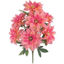 Artificial Bouquet Chrysanthemum 00-00033-1 71cm Coral Marhome CORAL