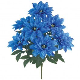 Artificial Bouquet Chrysanthemum 00-00033-2 71cm Blue Marhome BLUE