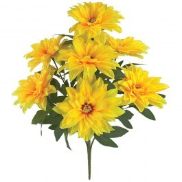 Artificial Bouquet Chrysanthemum 00-00033-4 71cm Yellow Marhome YELLOW
