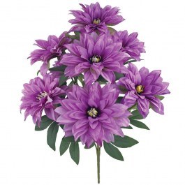 Artificial Bouquet Chrysanthemum 00-00033-6 71cm Purple Marhome PURPLE