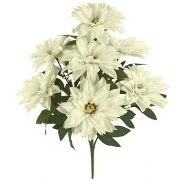 Artificial Bouquet Chrysanthemum 00-00033-8 71cm Ecru Marhome ECRU
