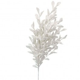 Τεχνητό Κλαδί Με Φύλλα Χωνάκια 00-7077-4 30x110cm White Marhome WHITE