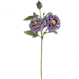 Artificial Flower Peony 00-10000-3 71cm Purple Marhome PURPLE