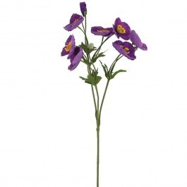 Artificial Flower Poppy 00-10031-6 65cm Purple Marhome PURPLE