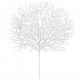 Christmas Branch Coral With Glitter 99-17977 50x41cm White Marhome WHITE