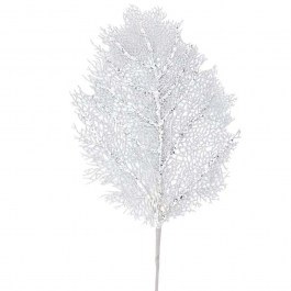 Christmas Branch Coral With Glitter 99-17981 96cm White Marhome WHITE