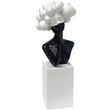 Διακοσμητική Φιγούρα 15-26049 7x5x21cm White-Black Marhome