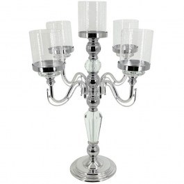 Candlestick 5 Seats 15-40111 D36x60cm Silver Marhome SILVER