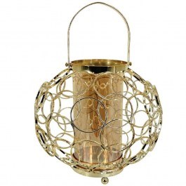 Φαναράκι 15-40128 Φ23x23cm Gold Marhome GOLD