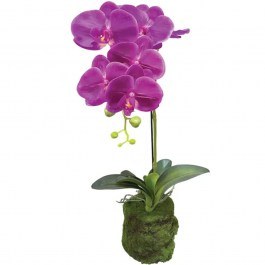 Artificial Plant Orchid 04-94376-2 59cm Purple Marhome PURPLE