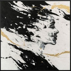 Canvas Painting Woman 16-30114 102,5x3,5x102,5cm Multi Marhome