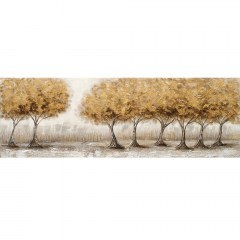 Πίνακας Καμβάς Δέντρα 16-30155 150x50cm Multi-Gold Marhome